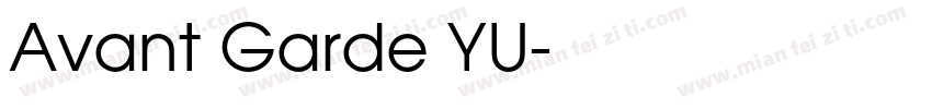 Avant Garde YU字体转换